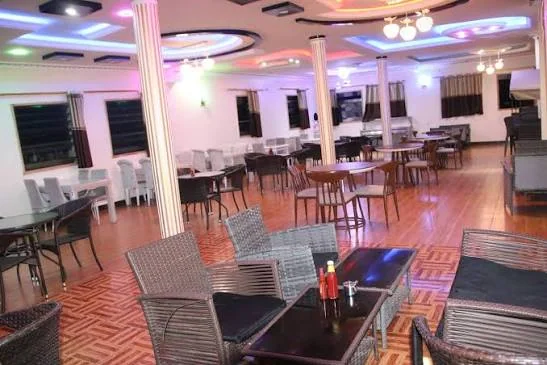 Terrace-style seating in the Horyaal Hotel restaurant